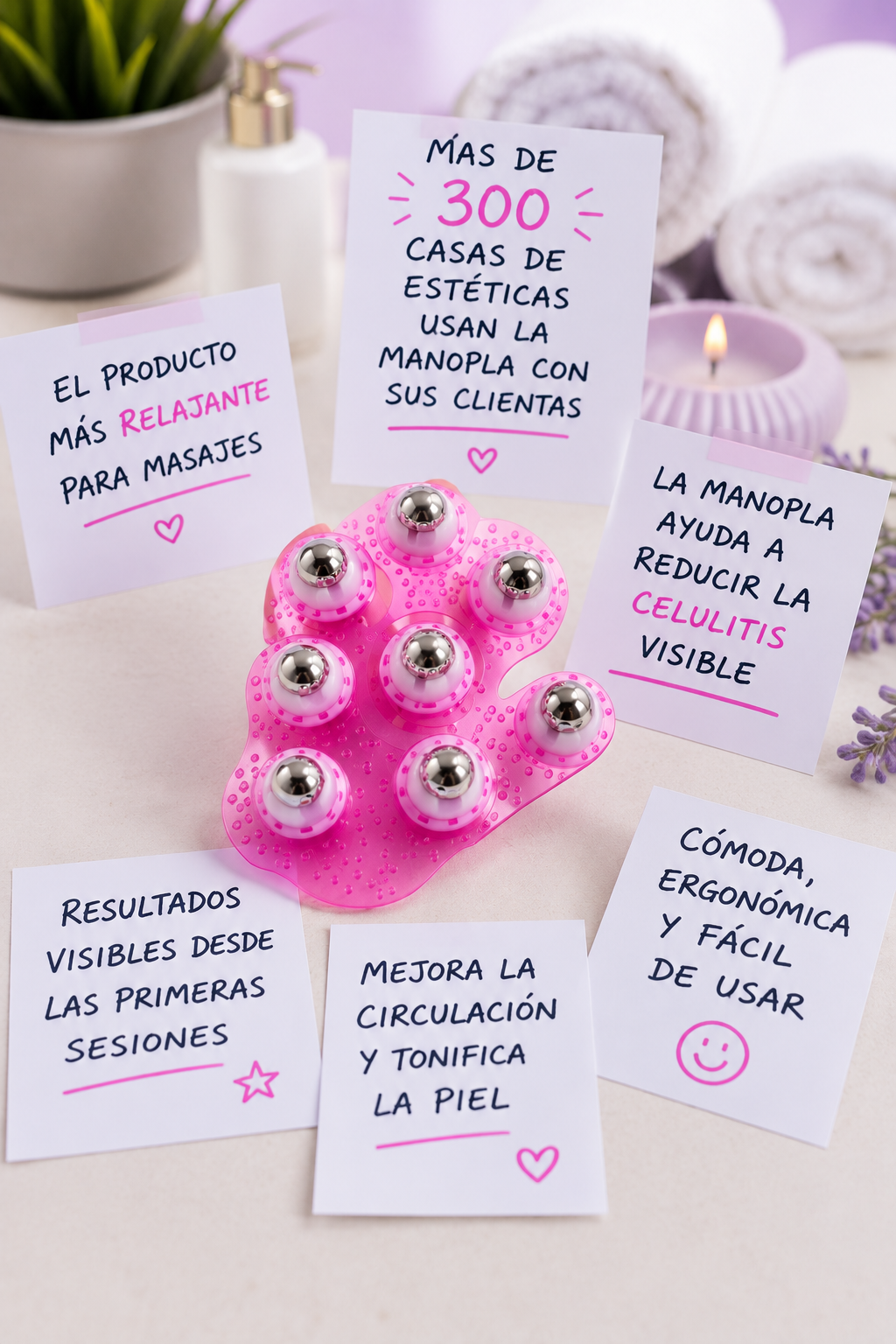 MANOPLA MASAJEADORA PARA CELULITIS