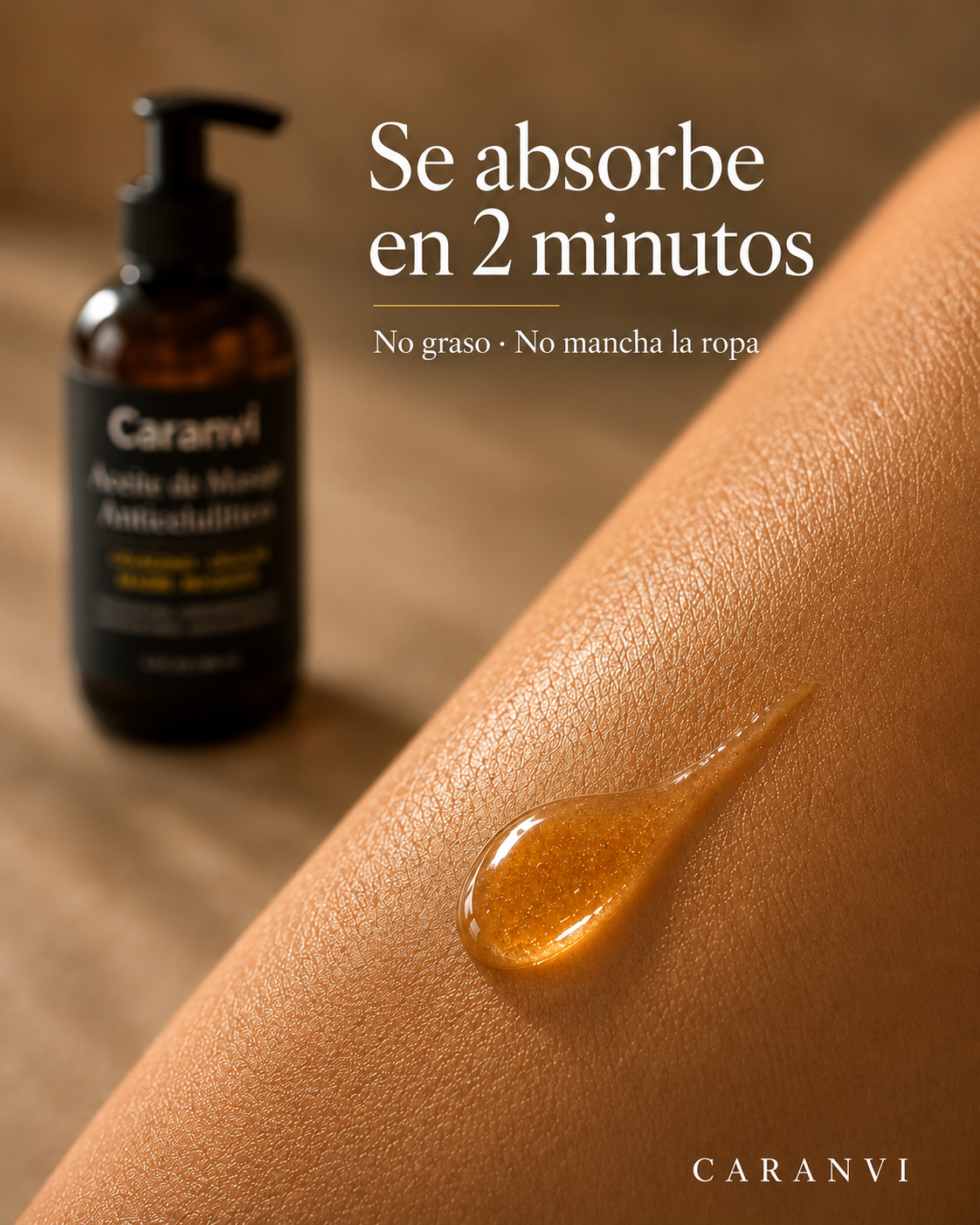 Aceite Anticelulítico y Reafirmante Caranvi | 4 en 1